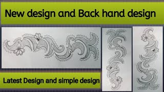 Beautiful mehndi design and back ? hand design by Nimra Shehzadi Designer ?