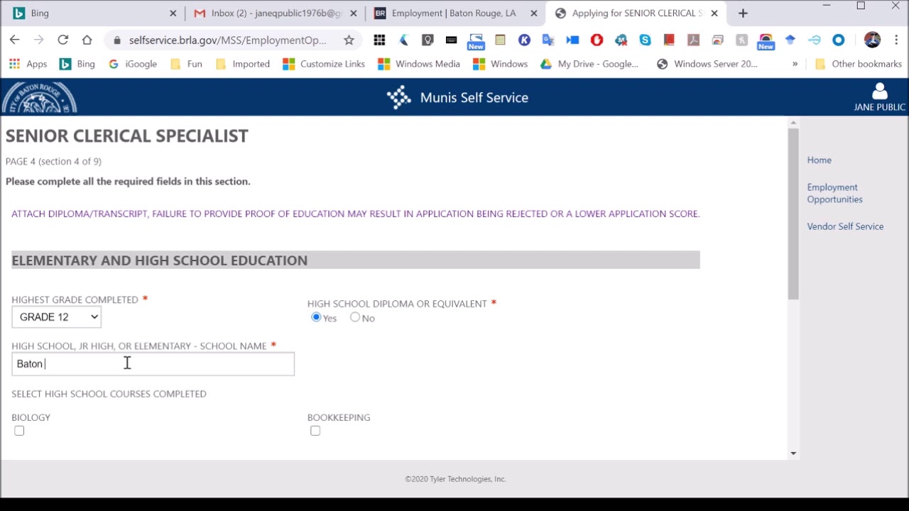 How to Apply for a Job with East Baton Rouge CityParish Civil Service