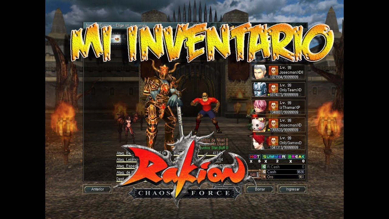 Rakion - Mi inventario (OnlyGamerXD) Julio 2014