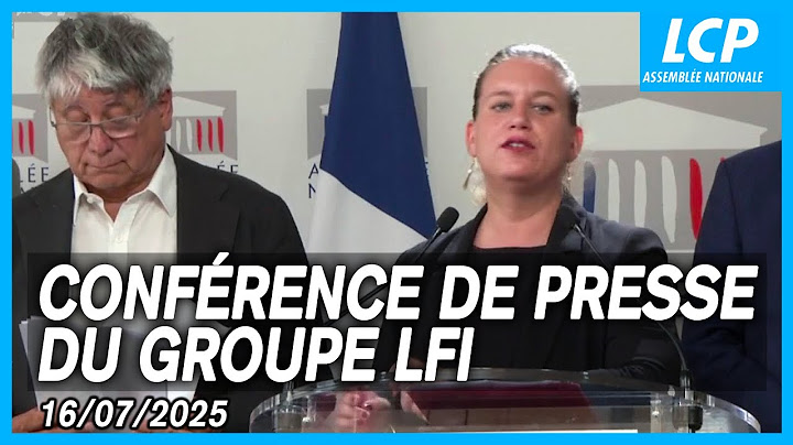 Mathilde Panot : conférence de presse de la France insoumise à l'Assemblée nationale - 16/07/2025