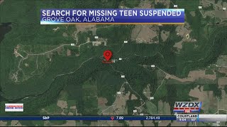 Search for Missing Teen Suspended