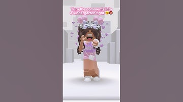 Turn the comments into a kindergarten fight- 😱😭👹 #roblox #robloxshorts
