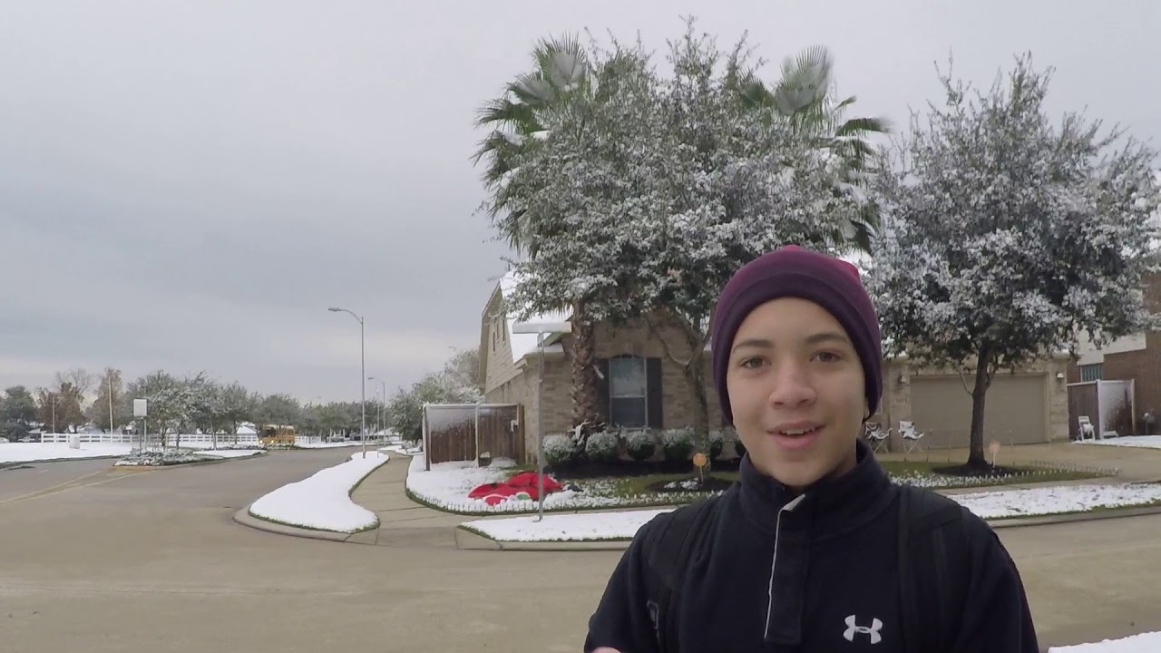 IT SNOWED IN HOUSTON, TEXAS!!! YouTube