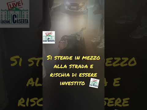 Steso in strada rischia di essere investito