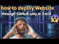 how to deploy website through GitHub 🤯 (free hosting) 2025 #github #hosting #website #deploy