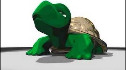 Turtle sneeze, Renderman Shading Language test