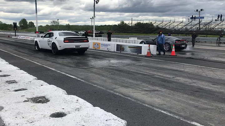Dodge Challenger Hellcat REDEYE Widebody vs C7 Corvette Z06 Whipple, Meth(885whp 989wtq) 1/4 Mile