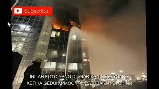 Penampakan Gedung MOONTON yang terbakar
