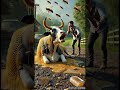Bees vs Cow 🐝😱 | Unexpected AI Story #viralvideo #emotional #humanity #lifelesson