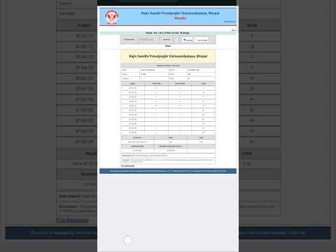 RGPV RESULT Declared