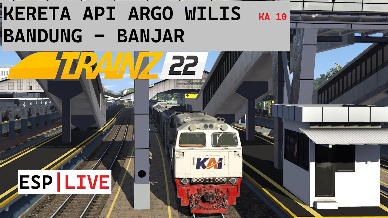 [LIVE] KERETA API ARGO WILIS BANDUNG - BANJAR | TRAINZ SIMULATOR INDONESIA