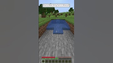 How to Make String Farm in MINECRAFT | #shorts