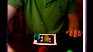 Augmented Reality orbiting planets demo screenshot 3