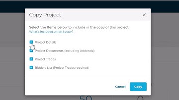 Bid Management - How to Copy a Project