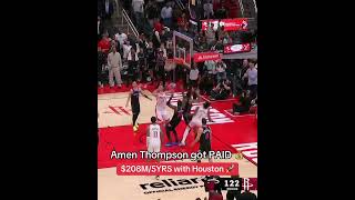 Amen Thompson has signed a 5-year extension with the Rockets 💰🚀 (via Shams Charania)