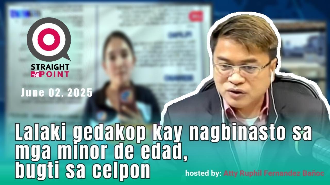 Lalaki gedakop kay nagbinastos sa mga minor de edad, bugti sa celpon Report ni Radyoman Idol Tweeti