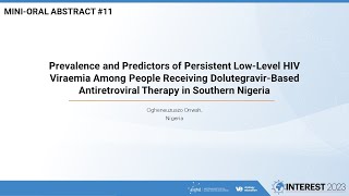 11  Prevalence And Predictors Of Persistent Lowlevel Hiv Viraemia   Ogheneuzuazo Onwah