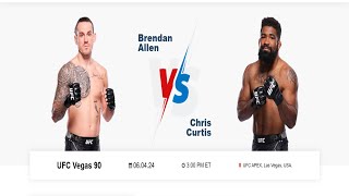 Прогнозы UFC Брендан Аллен vs Крис Кёртис. Эрнандез vs Джексон