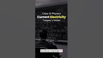 Class 12 Physics ch-3 Current Electricity Topper