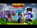 We Survived 100 Days in PRE HISTORIC WORLD in Minecraft Hardcore!