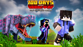 We Survived 100 Days in PRE HISTORIC WORLD in Minecraft Hardcore!