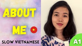 Slow Vietnamese Listening for Beginners | SELF INTRODUCTION in Northern dialect