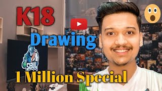 K18 Drawing 1 Million Special @ketan_k18  || Nikhil verma art