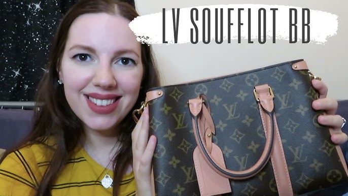 Louis Vuitton Black Leather & Monogram Canvas Soufflot BB, myGemma