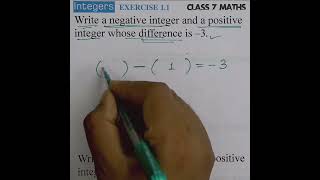 #5 Ex 1.1 | Ch 1 Integers Class 7 Maths NCERT #short #shorts #math #maths #viral