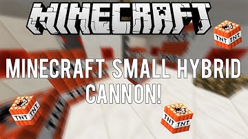 Minecraft How To Make A Compact Hybrid TNT Cannon "Simple" 1.8