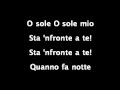 Pavarotti - O sole mio (karaoke)