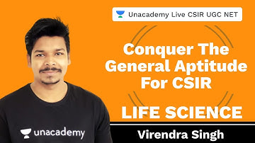 Conquer the General Aptitude for CSIR Part-IV | Unacademy Live CSIR UGC NET | Virendra Singh