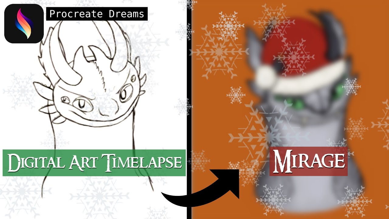 "Mirage" | OC Art | Christmas Speedpaint