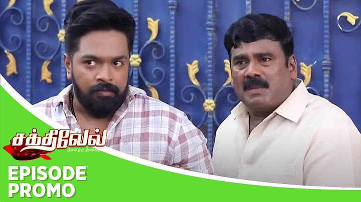 Sakthivel | Episode Promo | 24th May 2025