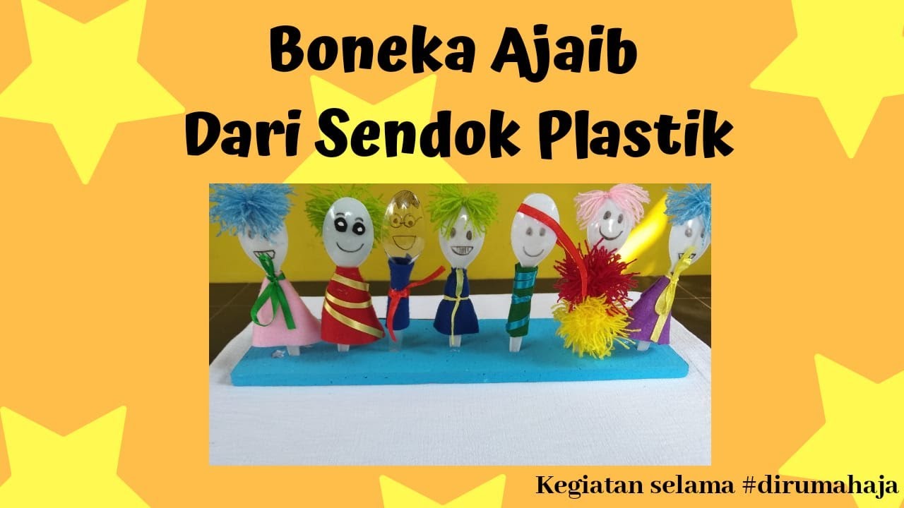  Boneka  Ajaib Dari  Sendok Plastik  Kegiatan Selama Dirumah 