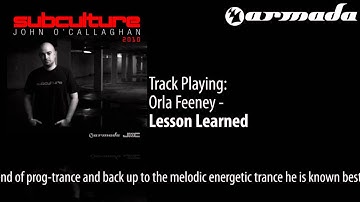 Orla Feeney - Lesson Learned (Giuseppe Ottaviani Remix) [Subculture 2010 Album Previews]