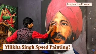 Milkha Singh Speed Painting!