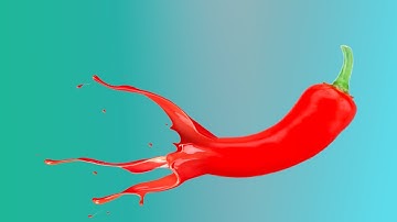 PHOTOSHOP TUTORIAL :RED CHILLI INK SPLASH