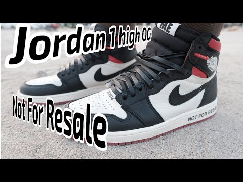 JORDAN 1 high OG NOT FOR RESALE On Feet - YouTube