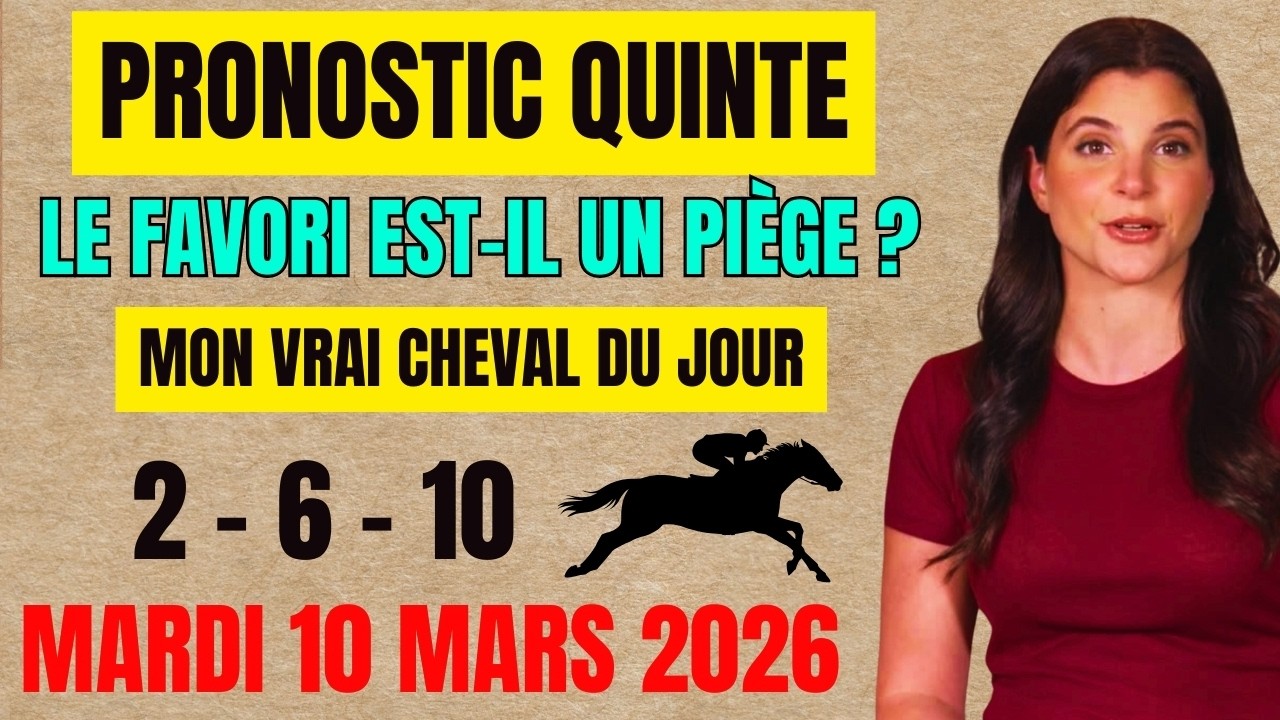 QUINTÉ+ SAINT-CLOUD 10 MARS 2026 🔥 Mon CHEVAL CACHÉ qui peut TOUT CHANGER | Prix de la Gascogne