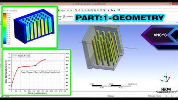 Simulation of PCM Heat Sink with Fin Part-1 | Geometry Modelling using ANSYS