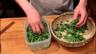 《鰤鎌の木の芽焼と花山葵の酢醤油漬け》・・・・大和の 和の料理《焼物)《漬物》