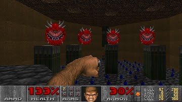 Doom 2 - Map18 - The Courtyard - $100 Demo Challenge