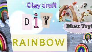 Clay rainbow ? | how to make a polymer clay rainbow tutorial. Rainbow modelling | easy clay art