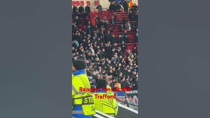 Rangers fans at Manchester United #europaleague #rangers #manchesterunited #manutd #awaydays #mufc