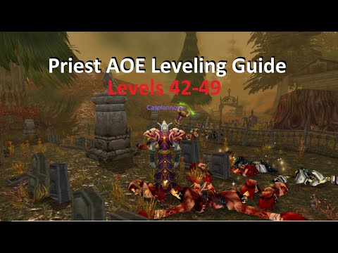 Priest Aoe Leveling - Holy Nova - 1 To 60 Under 30 Hours - Level 42-49