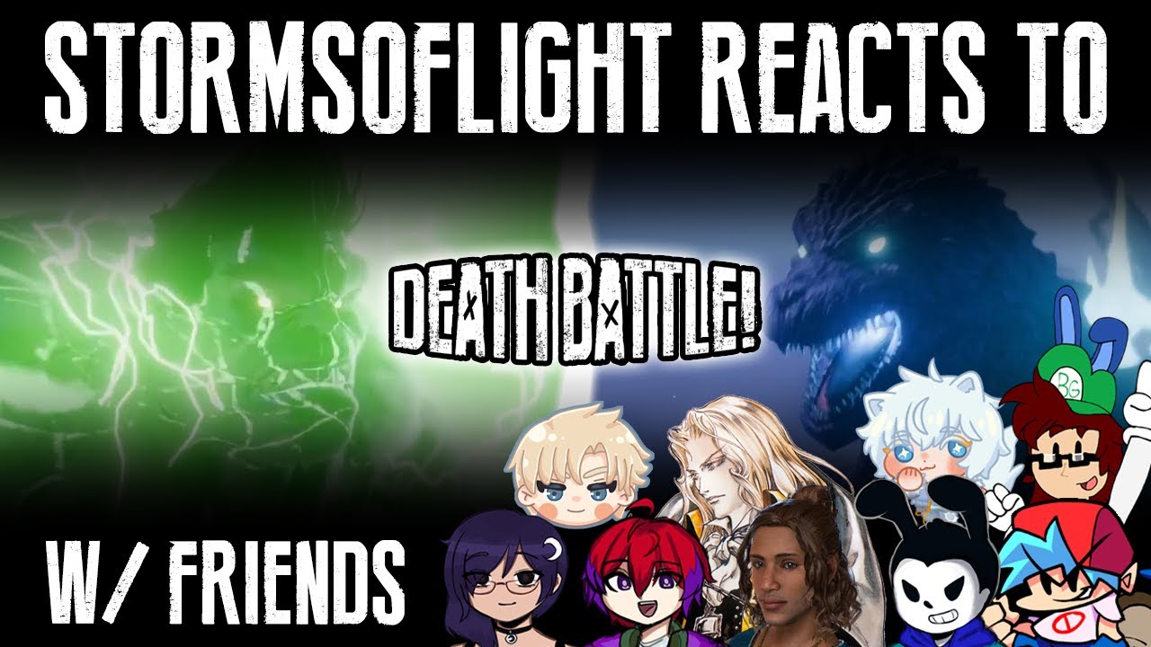 StormsOfLight Reacts to Hulk VS Godzilla | DEATH BATTLE (w/ friends)
