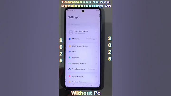 tecno canon 19 neo developer 2025 ✅How to Enable Developer Options on Tecno Camon 19✅Without Pc 2025