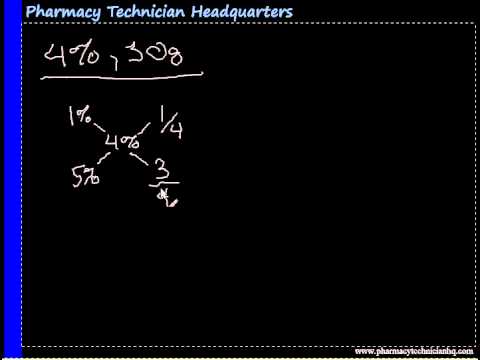 Alligation - Pharmacy Technician Math - YouTube