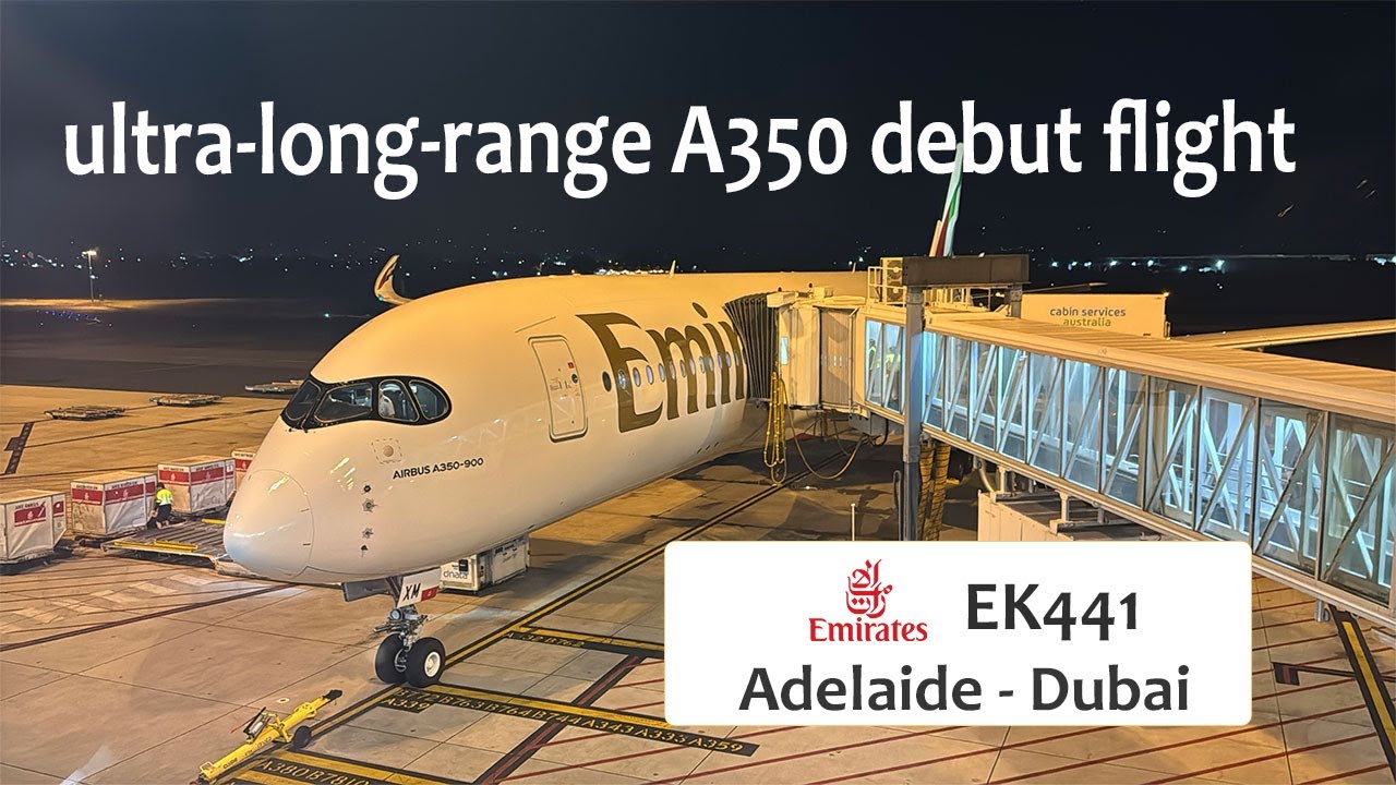 Flying Emirates’ Brand-New A350-900 | Premium Economy | EK441 Adelaide-Dubai Flight Experience
